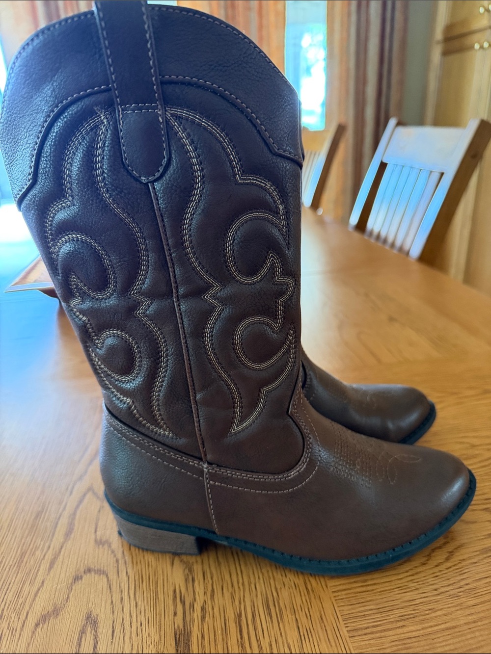 Target Brown Girls Western Heeled Boots 3